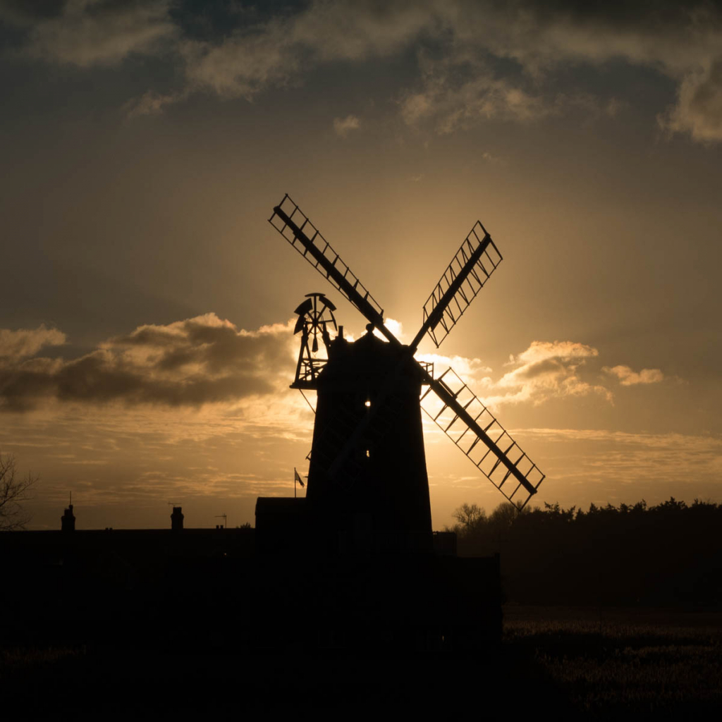 SUNSET THROUGH CLEY MILL by Peter Hill