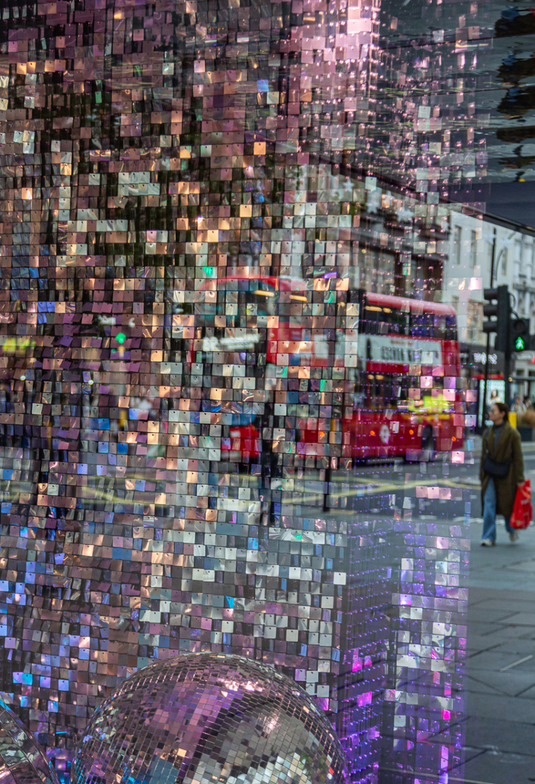 reflections in oxford street windows