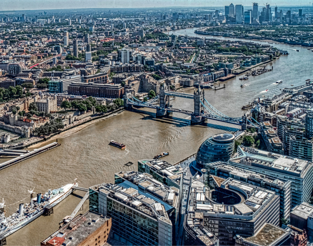 VIEW FROM THE SHARD by Geoff Brown