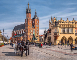 KRAKOW MAIN SQUARE by Geoff Brown
