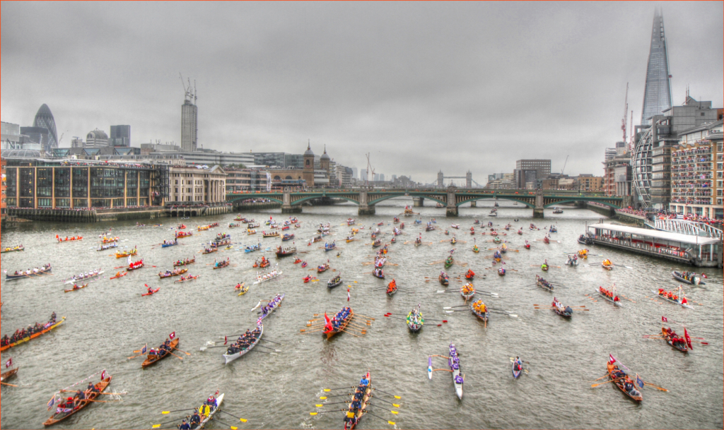 THAMES PAGEANT by Mike Barber
