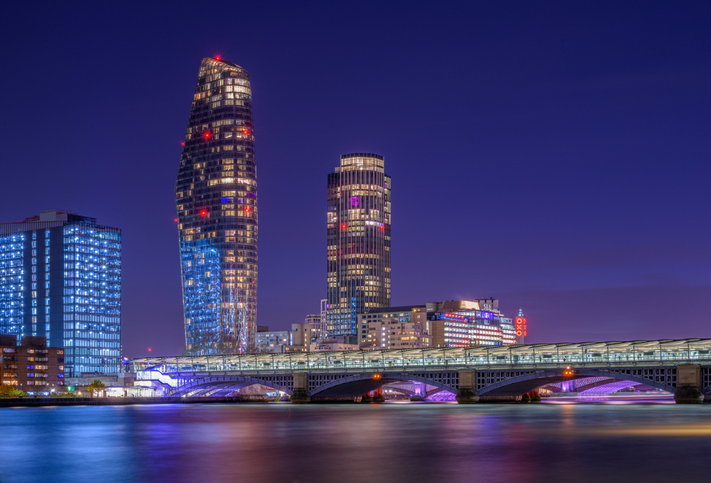 SOUTH BANK BLUE HOUR by Paul Burwood