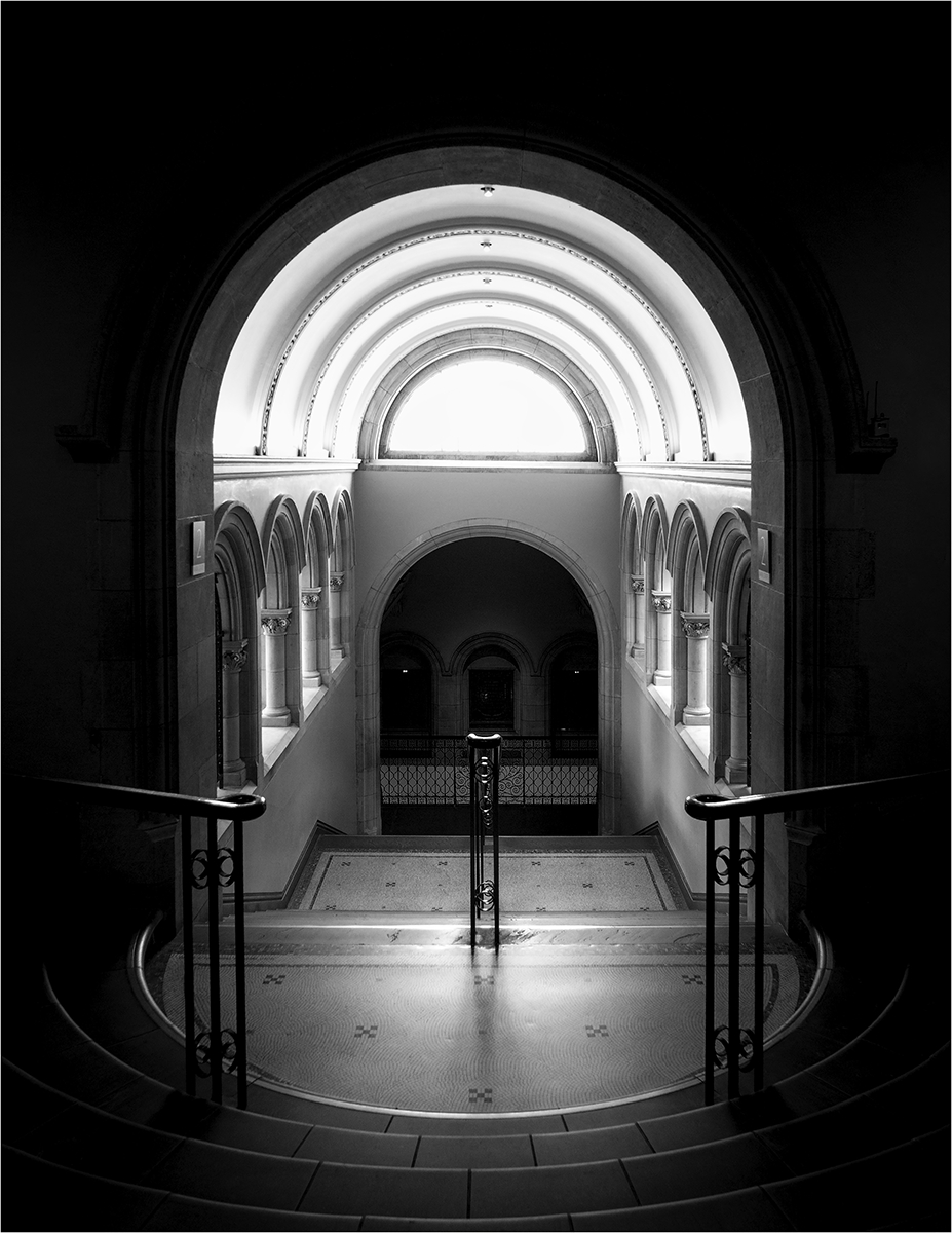 THE ARCHES OF A MUSEUM STAIRCASE by Aggie Kubara