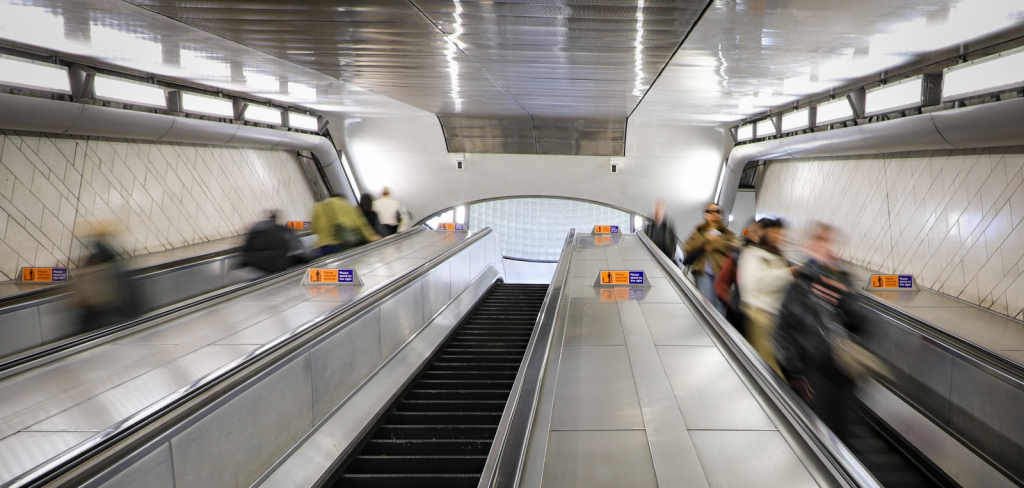TO AND FROM THE TUBE by Alun Ball