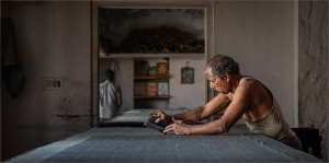 THE PRECISION OF THE BLOCK PRINTER by Belinda Ewart class