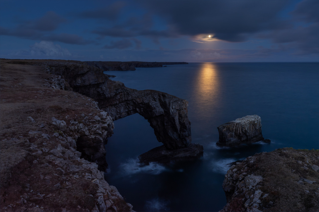 THE GREEN BRIDGE BY MOONLIGHT by Fiona Rich Class